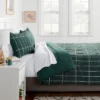 Grid Print Microfiber Reversible Comforter & Sheet Set Dark Green - Room Essentials™ 1 Grid Print Microfiber Reversible Comforter & Sheet Set Dark Green - Room Essentials™ -Selected Home Furnishings Store GUEST f2916d48 beca 4579 83de 73f308bcc6b6