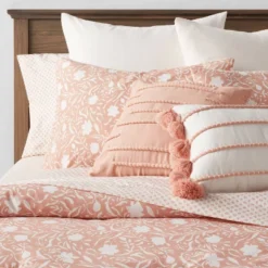 12pc Floral Boho Comforter & Sheets Set Terracotta Pink - Threshold™ 21 12pc Floral Boho Comforter & Sheets Set Terracotta Pink - Threshold™ -Selected Home Furnishings Store GUEST f3330df4 d165 44ef 87fd 293b2d10cfce