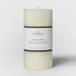 Pillar Candle Soft Cotton White - Threshold™ 11 Pillar Candle Soft Cotton White - Threshold™ -Selected Home Furnishings Store GUEST f4713196 2100 4643 9a46 22b33129a00c