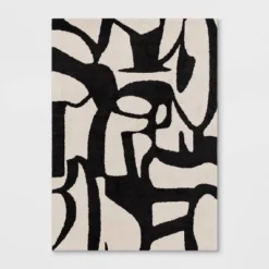 Abstract Inkblot Rug Black/White - Threshold™ 9 Abstract Inkblot Rug Black/White - Threshold™ -Selected Home Furnishings Store GUEST f515f58c 4fc4 473d 8b9e f1ee81b22a0b