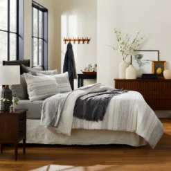 3pc Heathered Stripe Comforter Bedding Set - Hearth & Hand™ With Magnolia 7 3pc Heathered Stripe Comforter Bedding Set - Hearth & Hand™ With Magnolia -Selected Home Furnishings Store GUEST f5d6068f c55f 4043 923f e6673cd682bd