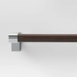Dark Faux Wood Curtain Rod Nickel - Threshold™ 9 Dark Faux Wood Curtain Rod Nickel - Threshold™ -Selected Home Furnishings Store GUEST f65030f0 7be0 425c 96b7 548c0d49cc46