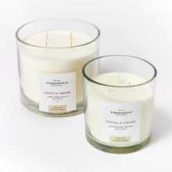 Clear Glass Santal & Ginger Candle White - Threshold™ Designed With Studio McGee 11 Clear Glass Santal & Ginger Candle White - Threshold™ Designed With Studio McGee -Selected Home Furnishings Store GUEST f8468f42 e11b 4265 be90 0b4528f7c8a3
