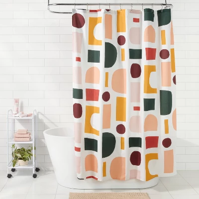 Savor Geo Shower Curtain Multi - Room Essentials™ 2 Savor Geo Shower Curtain Multi - Room Essentials™