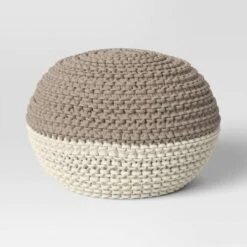 Cloverly Chunky Knit Pouf - Threshold 25 Cloverly Chunky Knit Pouf - Threshold -Selected Home Furnishings Store GUEST fb49b17f db39 4956 a41c 9ae43383d562