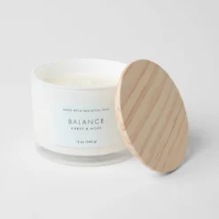 Wood Lidded Glass Wellness Balance Candle - Threshold™ 7 Wood Lidded Glass Wellness Balance Candle - Threshold™ -Selected Home Furnishings Store GUEST fbf4e691 6384 46b1 b2cf 2f7911b02ec8
