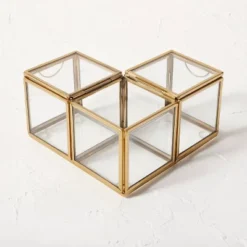Metal Glass Decorative Box Gold - Opalhouse™ Designed With Jungalow™ 7 Metal Glass Decorative Box Gold - Opalhouse™ Designed With Jungalow™ -Selected Home Furnishings Store GUEST fc927fff 547b 4c4d 937a 78a22e5d52ae
