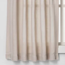 2pk 42"x36" Light Filtering Bonaire Curtain Tiers Beige - Threshold™ 6 2pk 42"x36" Light Filtering Bonaire Curtain Tiers Beige - Threshold™ -Selected Home Furnishings Store GUEST ff957fd3 1d85 46fe b5ca 08c061a927f2